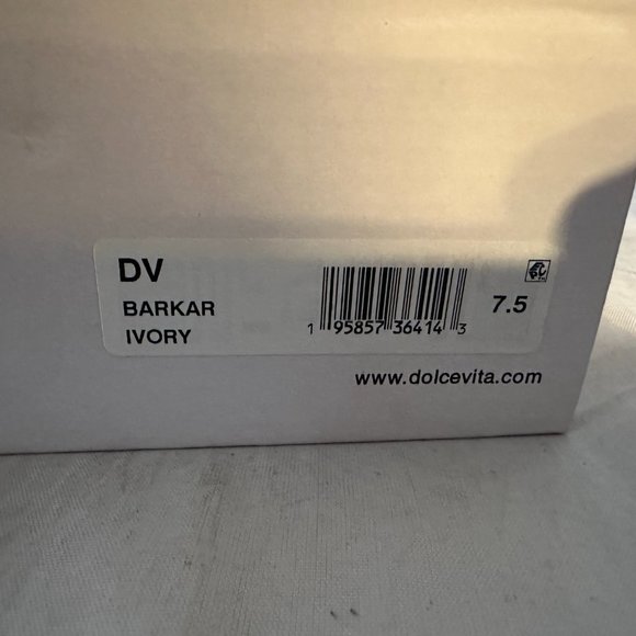DV by Dolce Vita  Barkar Peep Toe Sandal, Ivory  Women Size 7.5, 11   NIB - Picture 7 of 7
